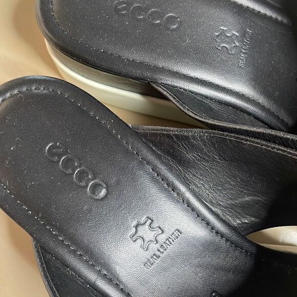 ECCO Women's Touch Plateau Platform Slide Sandal 38 Black - Picture 10 of 13